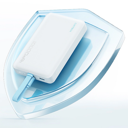 Trådlös Extern Batteri Cuktech CP132ML, 10000mAh, 22,5W, PD + QI, 2 x USB-C, Vit