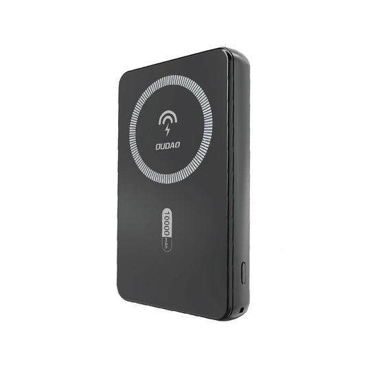 Trådlös Extern Batteri Dudao K14S, 5000mAh, 20W, QC + PD + FQI, 1 x QI - 1 x USB-A - 1 x USB-C, Svart