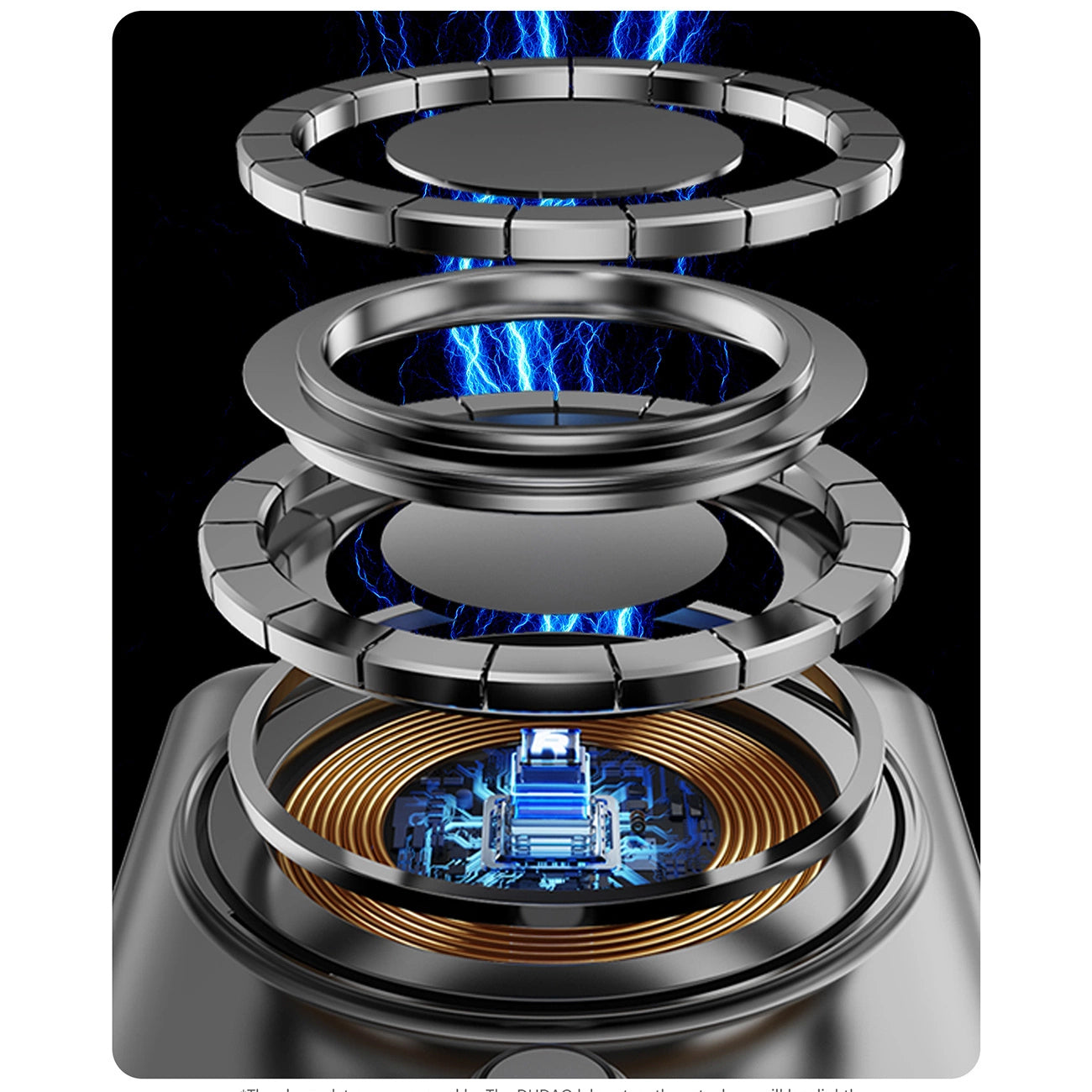 Extern batteri Dudao K29 Wireless, 10000mAh, 20W, PD + FQI, 1 x Lightning - 1 x QI - 1 x USB-C, Grå