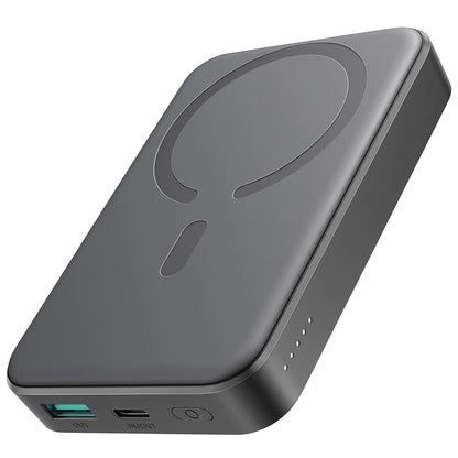 Extern Trådlös Batteri Joyroom JR-W020, 10000mAh, 20W, QC + PD + FQI, 1 x QI - 1 x USB-A - 1 x USB-C, Svart