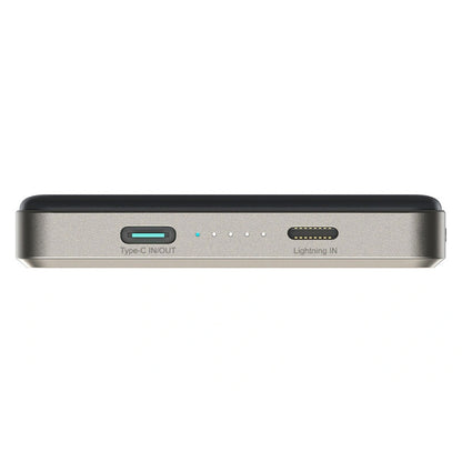 Joyroom JR-PBM08 Pro trådlös powerbank, 10000mAh, 22,5W, PD + FQI, 1 x QI - 2 x USB-C, beige
