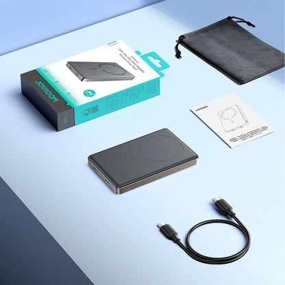 Joyroom JR-PBM08 Pro trådlös powerbank, 10000mAh, 22,5W, PD + FQI, 1 x QI - 2 x USB-C, beige