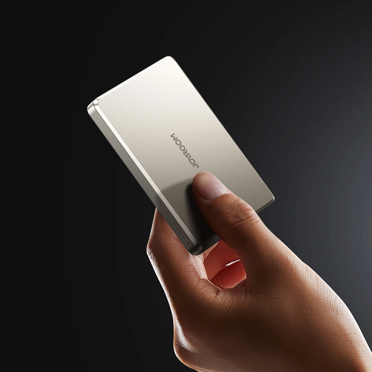 Joyroom JR-PBM08 Pro trådlös powerbank, 10000mAh, 22,5W, PD + FQI, 1 x QI - 2 x USB-C, beige