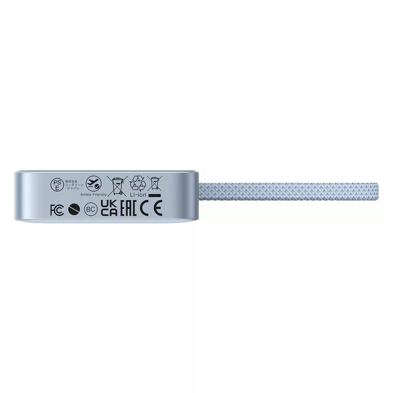Trådlös Extern Batteri UGREEN MagFlow PB773 (65958), 10000mAh, 25W, PD + FQI, 1 x QI - 2 x USB-C, Blå
