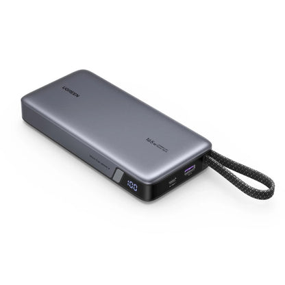 Extern batteri UGREEN PB726 (55995B), 25000mAh, 165W, QC + PD, 1 x USB-A - 3 x USB-C, Grå