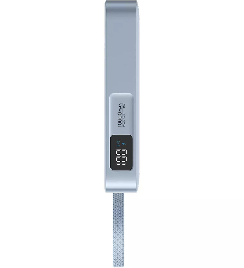 Trådlös Extern Batteri UGREEN MagFlow PB773 (65958), 10000mAh, 25W, PD + FQI, 1 x QI - 2 x USB-C, Blå