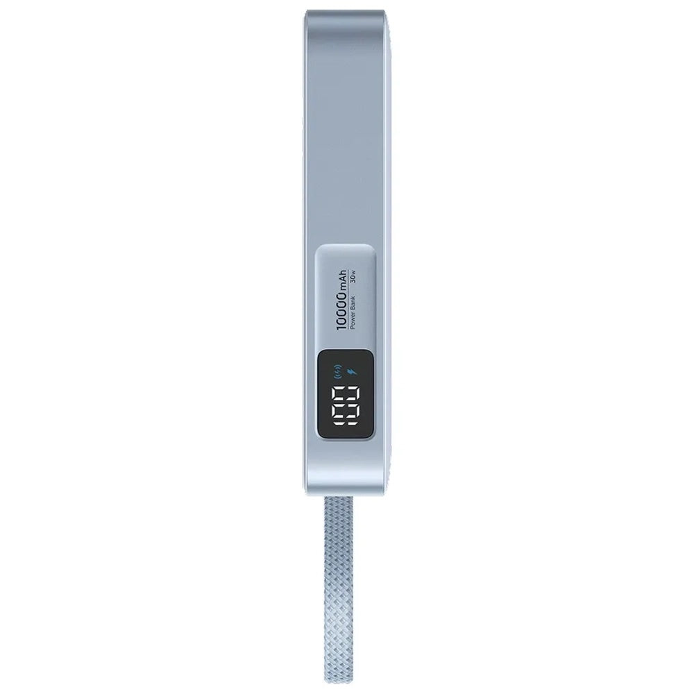 Trådlös Extern Batteri UGREEN MagFlow PB773 (65958B), 10000mAh, 25W, PD + FQI, 1 x QI - 2 x USB-C, Blå
