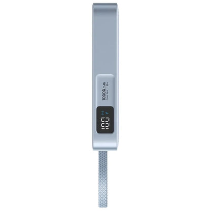 Trådlös Extern Batteri UGREEN MagFlow PB773 (65958B), 10000mAh, 25W, PD + FQI, 1 x QI - 2 x USB-C, Blå
