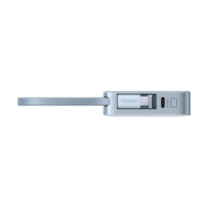 Trådlös Extern Batteri UGREEN MagFlow PB773 (65958B), 10000mAh, 25W, PD + FQI, 1 x QI - 2 x USB-C, Blå