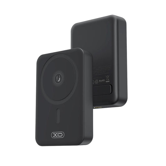 Trådlös Extern Batteri XO Design PR231, 10000mAh, 20W, PD + FQI, 1 x QI - 1 x USB-C, Svart