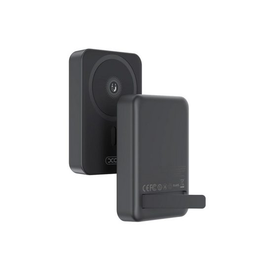 Trådlös Extern Batteri XO Design PR231, 10000mAh, 20W, PD + FQI, 1 x QI - 1 x USB-C, Svart, Omslutet