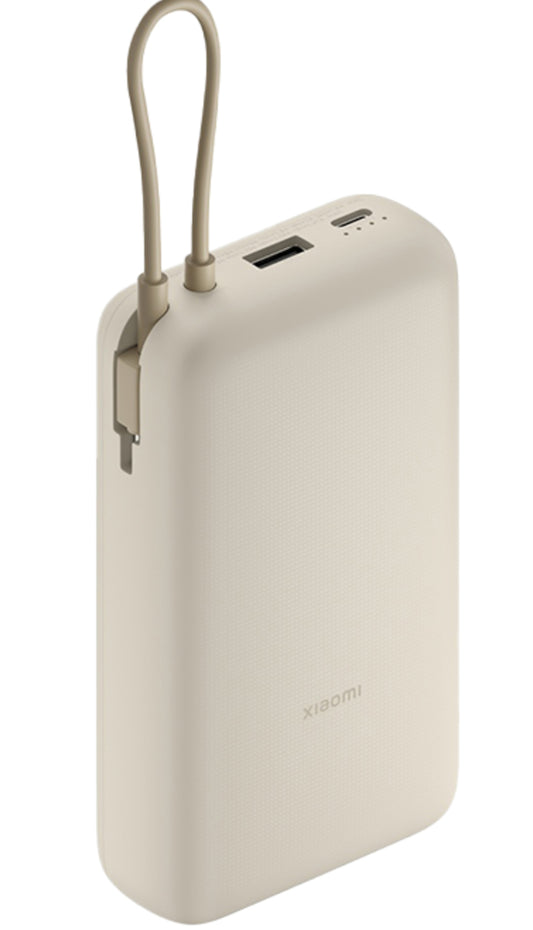 Extern batteri Xiaomi, 20000mAh, 33W, QC + PD, 1 x USB-A - 2 x USB-C, Beige BHR8851GL