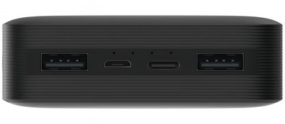 Extern batteri Xiaomi, 20000mAh, 18W, QC, 2 x USB-A, Svart PB200LZM