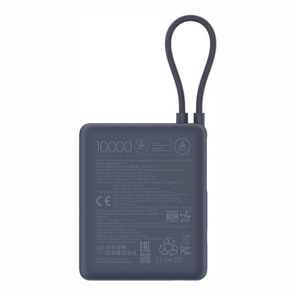 Extern batteri Xiaomi PB1033MI, 10000mAh, 33W, QC + PD, 1 x USB-A - 2 x USB-C, Marinblå BHR9341GL