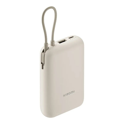 Xiaomi Pocket Extern Batteri, 10000mAh, 22.5W, QC + PD, 1 x USB-A - 2 x USB-C, Beige BHR9072GL