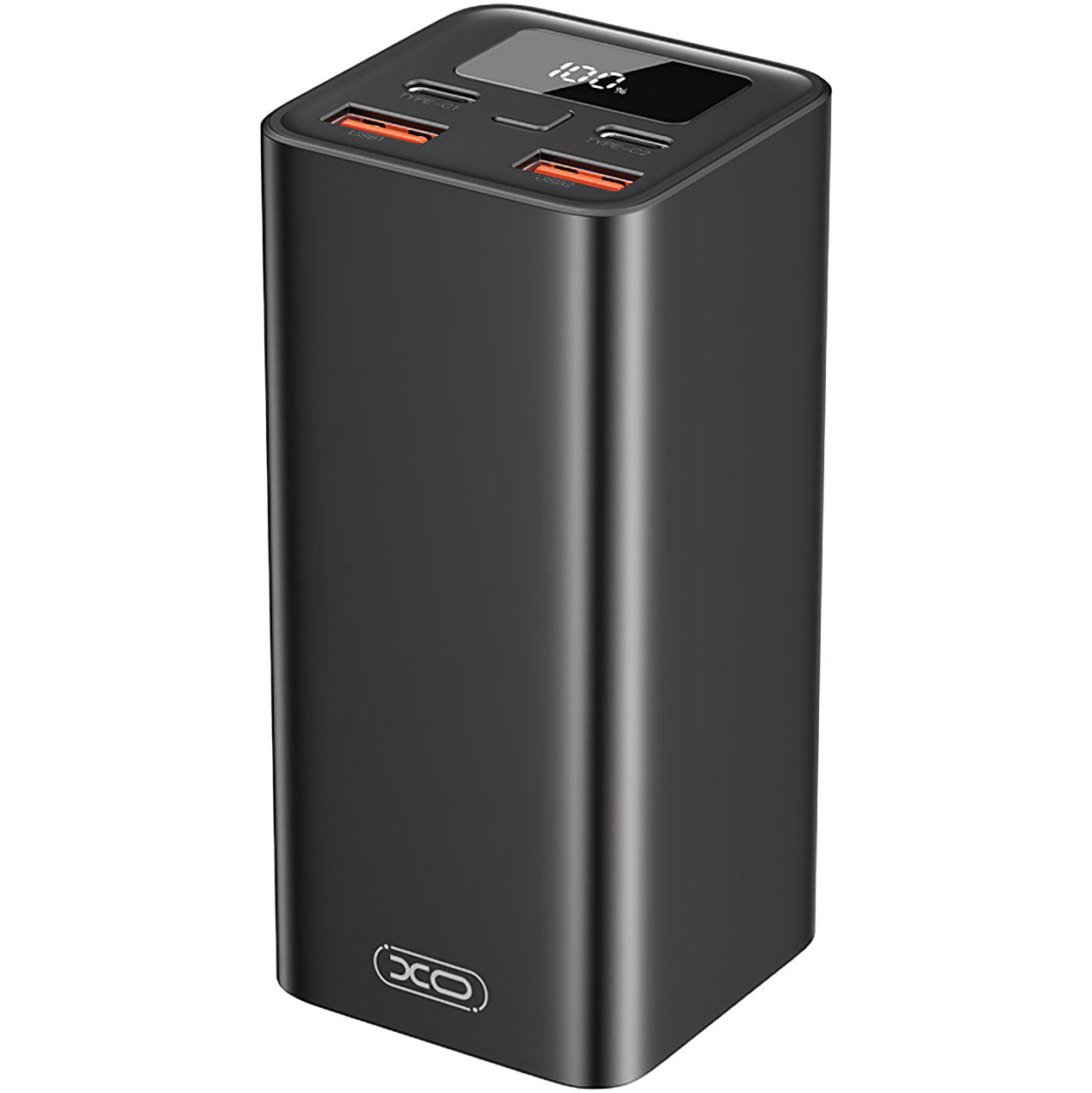Extern batteri XO Design PB97, 20000mAh, 65W, QC + PD, 2 x USB-A - 2 x USB-C, Svart