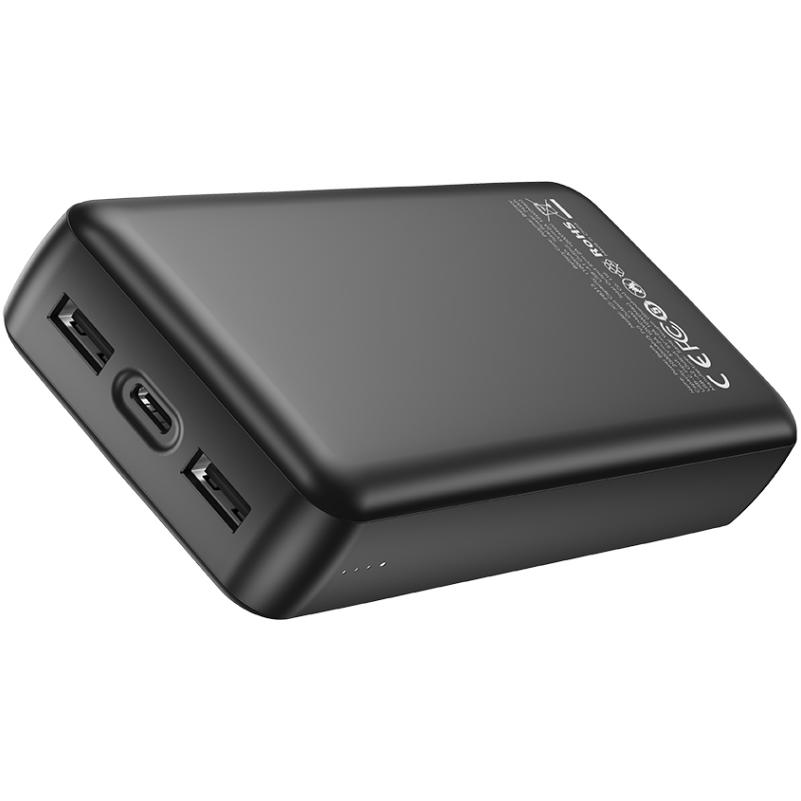 Extern batteri XO Design PB313, 20000mAh, 10W, 2 x USB-A, Svart