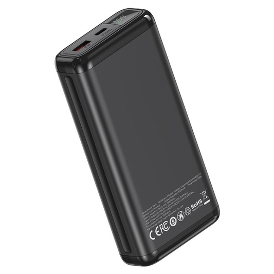 Extern batteri XO Design PB309, 20000mAh, 22,5W, QC + PD, 1 x USB-A - 1 x USB-C, Svart