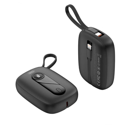 Extern batteri XO Design PR246, 10000mAh, 22.5W, PD, 1 x Lightning - 2 x USB-C, Svart