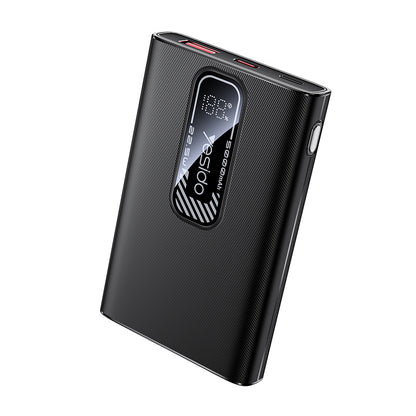 Extern batteri Yesido YP92, 5000mAh, 22.5W, QC + PD, 1 x USB-A - 1 x USB-C, Svart