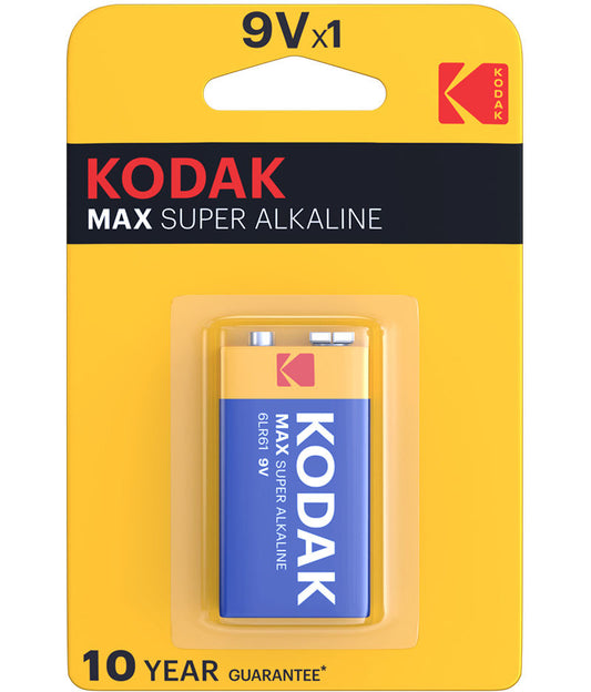 Kodak Max Alkaline-batteri, 6LR61 (9V)