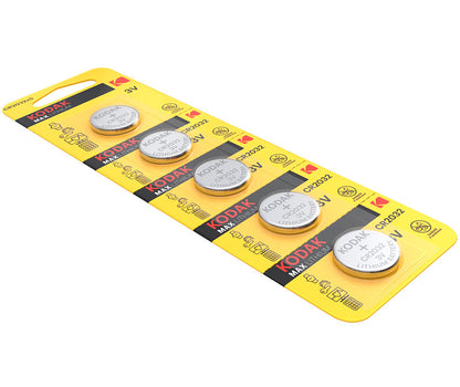 Kodak Max Lithium-batteri, CR2032, Set om 5 stycken