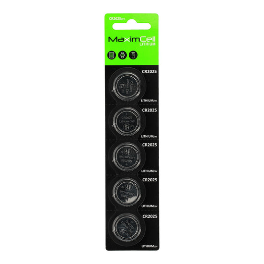 MaximCell-batteri, CR2025, Set om 5 stycken