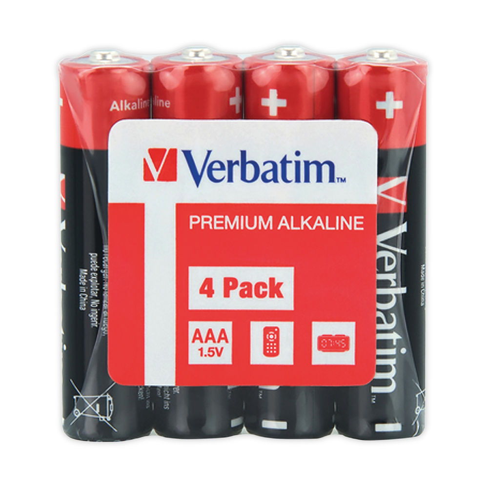 Verbatim Premium-batteri, AAA / LR3, Set om 4 stycken 49500