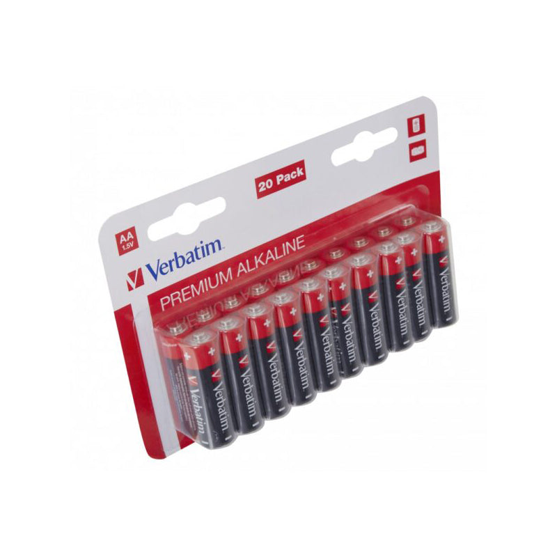Verbatim Premium-batteri, AA / LR6, Set om 20 stycken 49877