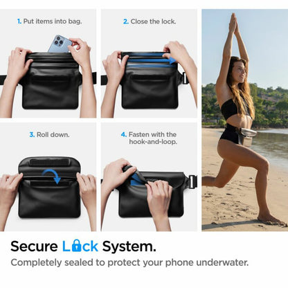 Vattentät Väska Spigen Aqua Shield, Universal, Svart AMP04532