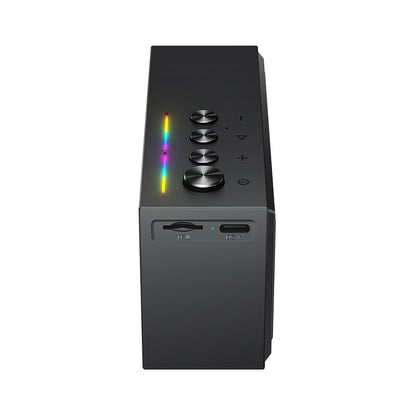 Bluetooth-högtalare Acefast K9 Go, 7W, TWS, RGB, Vattentät, Svart