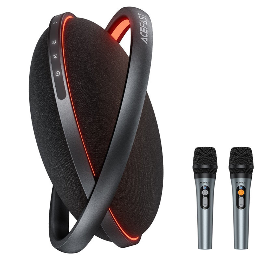 Bluetooth-högtalare Acefast Karaoke K5 Max, 350W, TWS, RGB, Vattentät, Svart