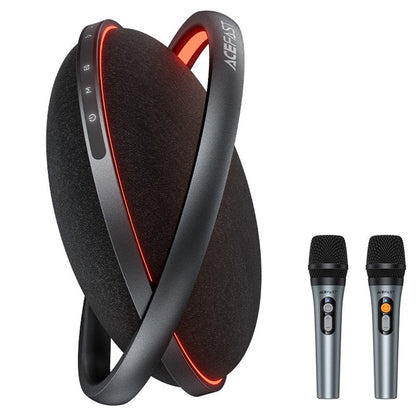 Bluetooth-högtalare Acefast Karaoke K5 Max, 350W, TWS, RGB, Vattentät, Svart