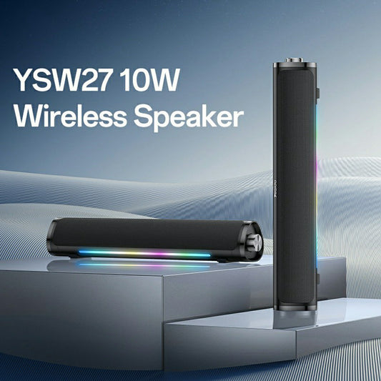 Bluetooth-högtalare Yesido YSW27, 10W, RGB, Svart