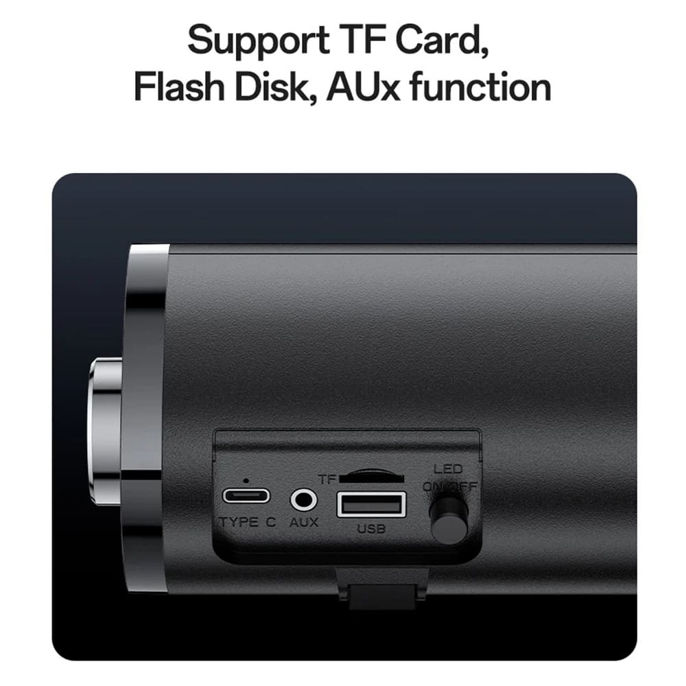 Bluetooth-högtalare Yesido YSW27, 10W, RGB, Svart