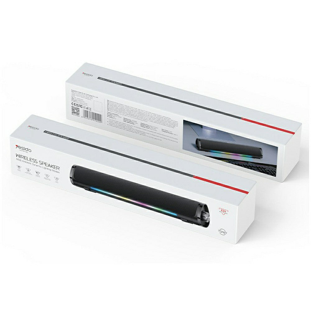 Bluetooth-högtalare Yesido YSW27, 10W, RGB, Svart