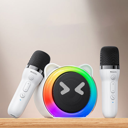 Bluetooth-högtalare Yesido YSW36 Kids, 5W, Karaoke, Vit