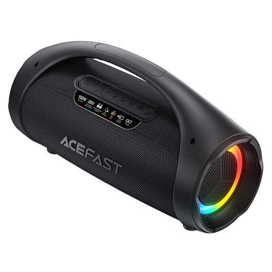 Bärbar Bluetooth-högtalare Acefast K11 Pro, 102W, RGB, TWS, Vattentät, Svart