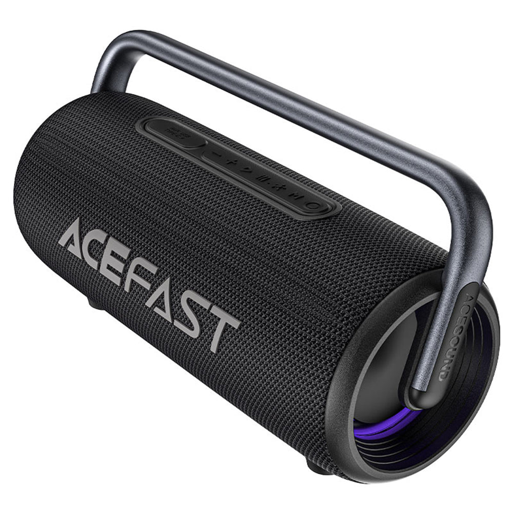 Bärbar Bluetooth-högtalare Acefast K2 Pro, 2 x 50W - 2 x 10W, RGB, Vattentät, Svart