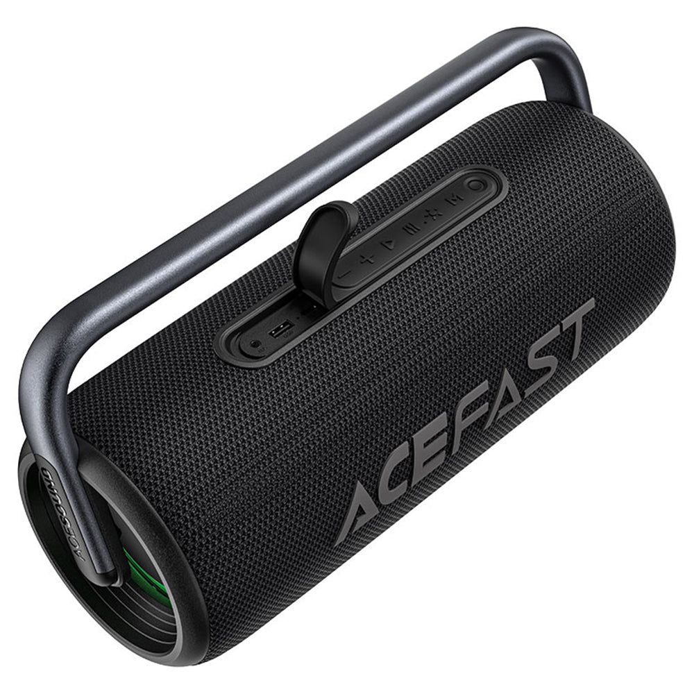 Bärbar Bluetooth-högtalare Acefast K2 Pro, 2 x 50W - 2 x 10W, RGB, Vattentät, Svart