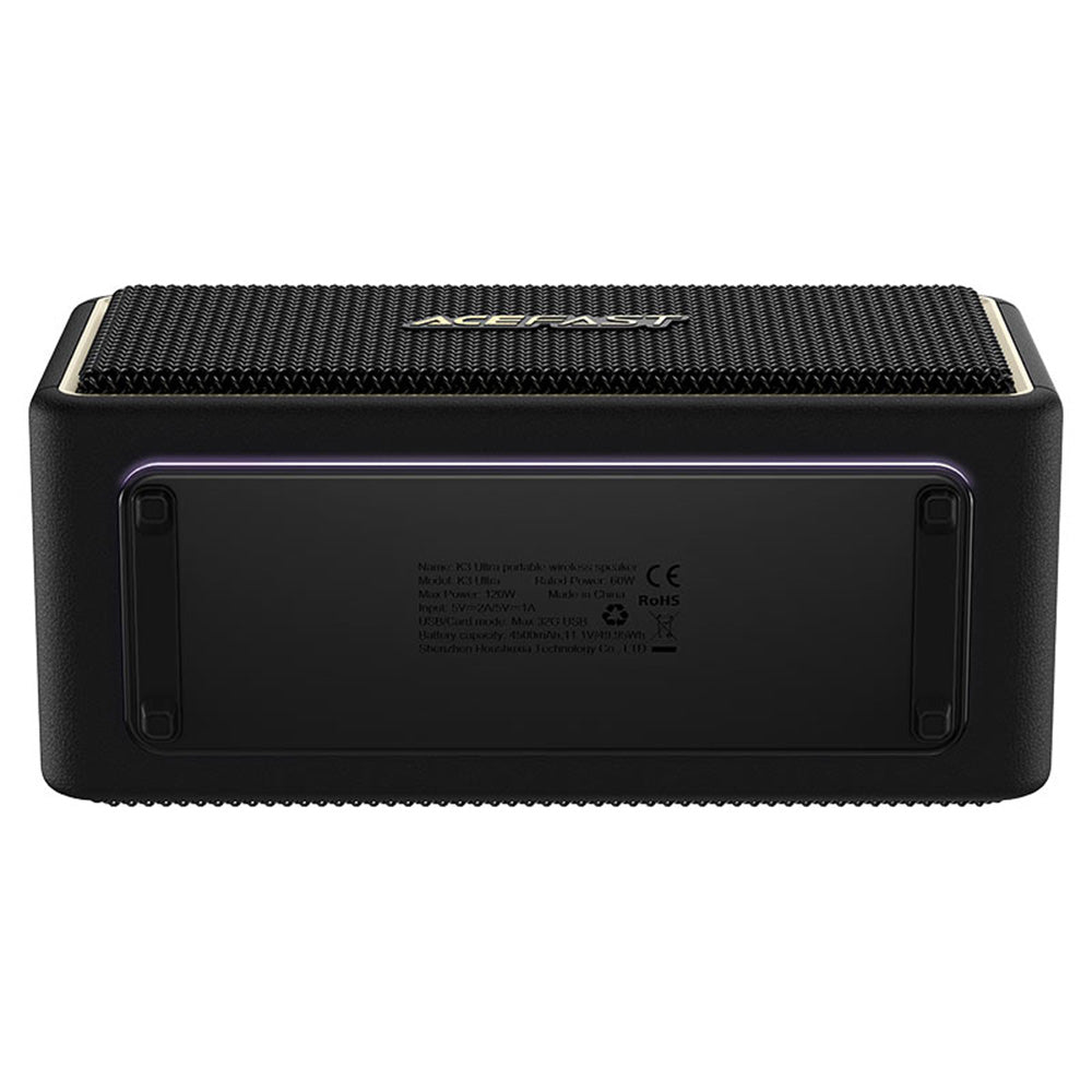 Bluetooth-högtalare Acefast K3 Ultra, 120W, RGB, Vattentät, Svart