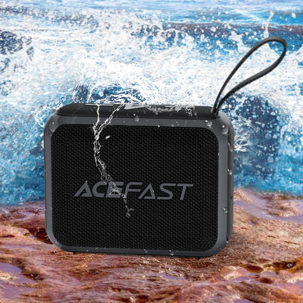 Bärbar Bluetooth-högtalare Acefast K4 Go, 5W, Vattentät, Svart