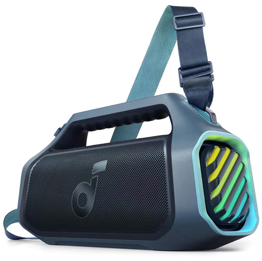 Bärbar Bluetooth-högtalare Anker SoundCore Boom 2 Plus, 140W, TWS, RGB, Vattentät, Blå A3134031