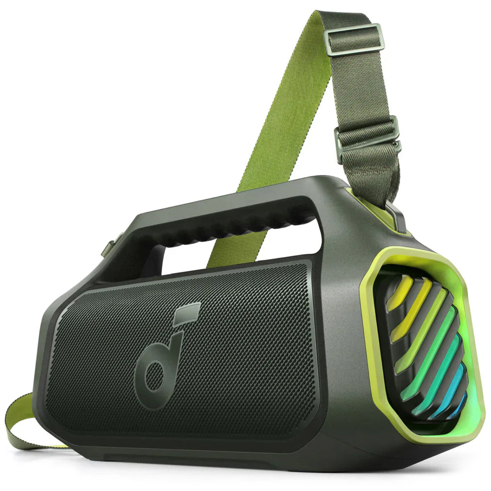 Bärbar Bluetooth-högtalare Anker SoundCore Boom 2 Plus, 140W, TWS, RGB, Vattentät, Grön A3134061