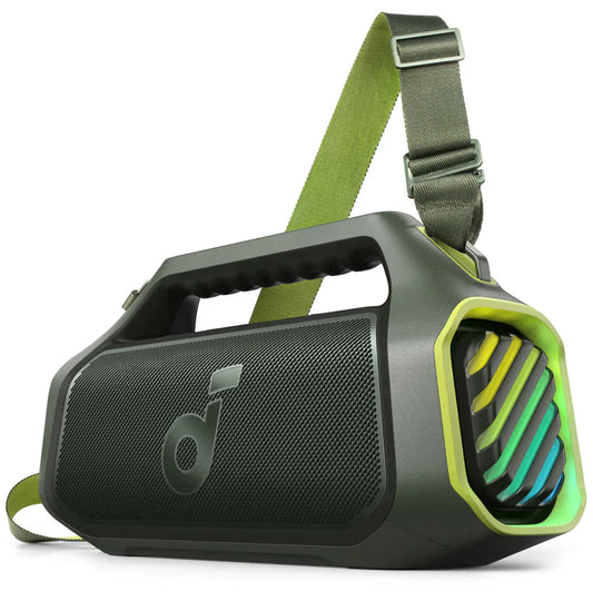 Bärbar Bluetooth-högtalare Anker SoundCore Boom 2 Plus, 140W, TWS, RGB, Vattentät, Grön A3134061