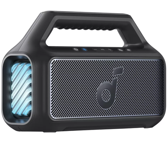 Bärbar Bluetooth-högtalare Anker SoundCore Boom 2 Ny version, 80W, TWS, RGB, Vattentät, Svart A3138012
