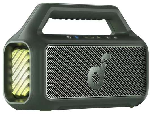 Bärbar Bluetooth-högtalare Anker SoundCore Boom 2 Ny Version, 80W, TWS, RGB, Vattentät, Grön A3138062