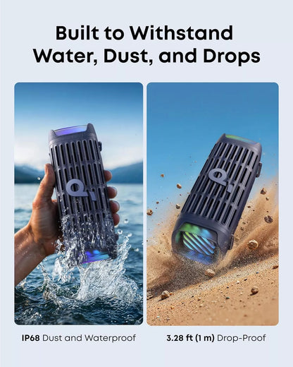 Bärbar Bluetooth-högtalare Anker SoundCore Boom 3i, 50W, RGB, Vattentät, Blå D5100030