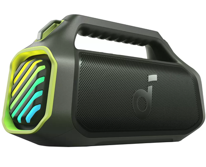 Anker SoundCore Boom 2 Plus New Version Portable Bluetooth Speaker, 140W, TWS, RGB, Waterproof, Green A3134062