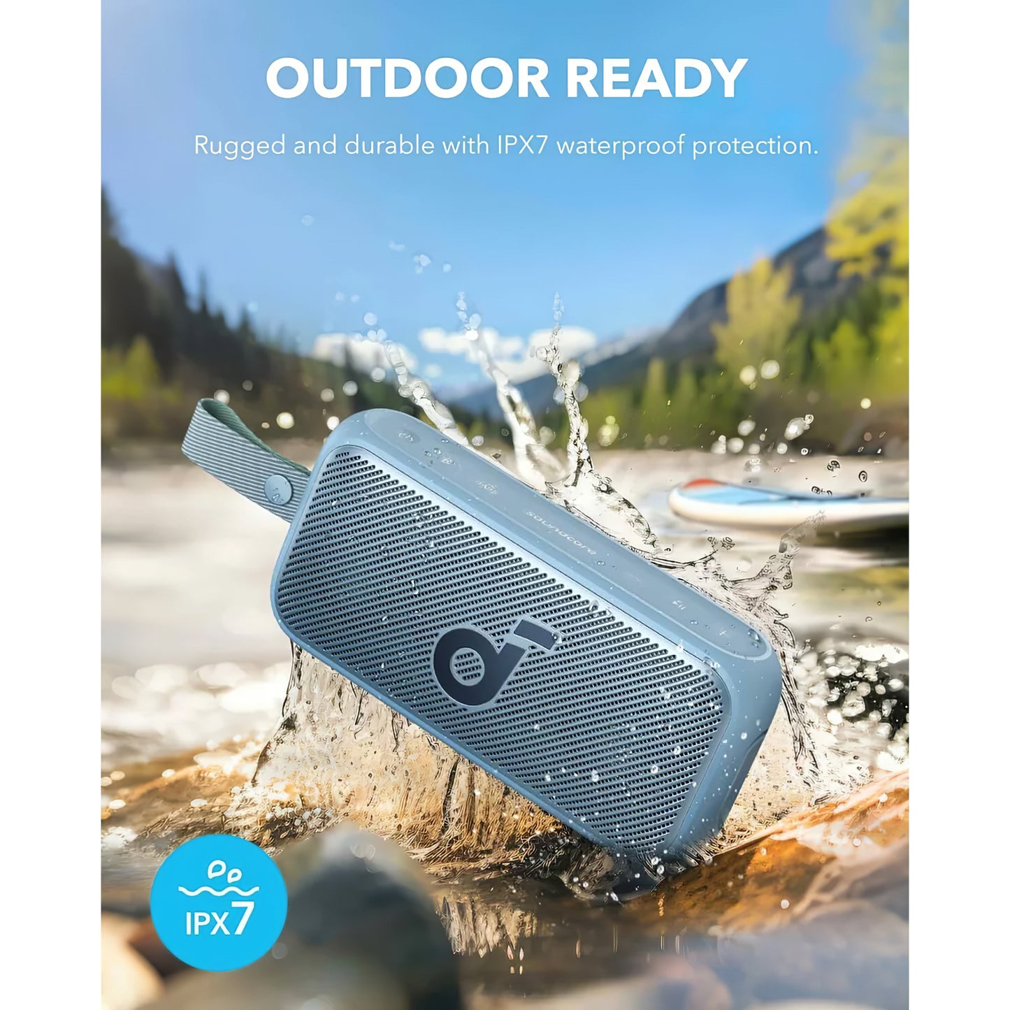 Bärbar Bluetooth-högtalare Anker SoundCore Motion 300, 30W, TWS, vattentät, blå A3135031 